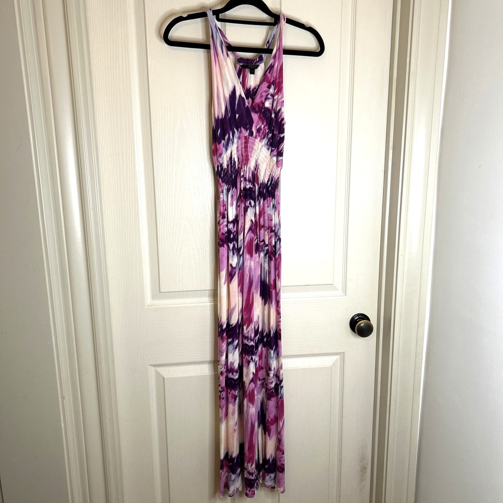 Felicity and Coco‎  Women's Dress Pink Purple Printed Maxi Halter Long Size XS P